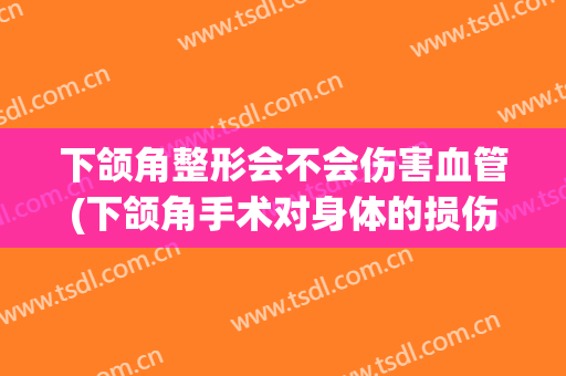 下颌角整形会不会伤害血管(下颌角手术对身体的损伤)