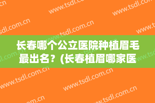 长春哪个公立医院种植眉毛最出名？(长春植眉哪家医院好)
