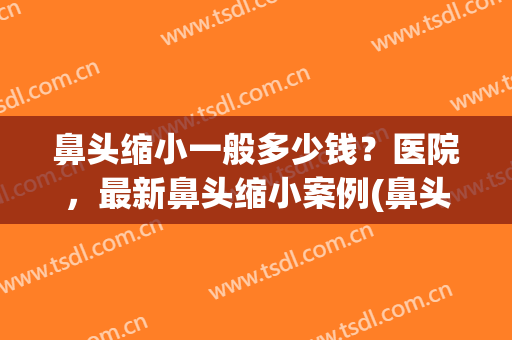 鼻头缩小一般多少钱？医院，最新鼻头缩小案例(鼻头缩小手术多少钱?)