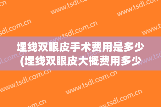 埋线双眼皮手术费用是多少(埋线双眼皮大概费用多少)