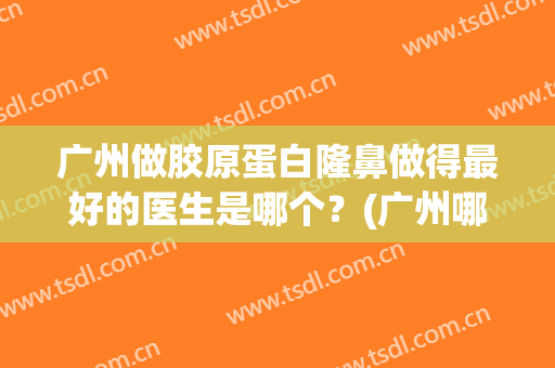 广州做胶原蛋白隆鼻做得最好的医生是哪个？(广州哪里做隆鼻子最好)