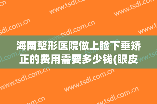 海南整形医院做上睑下垂矫正的费用需要多少钱(眼皮下垂矫正大概需要多少钱)