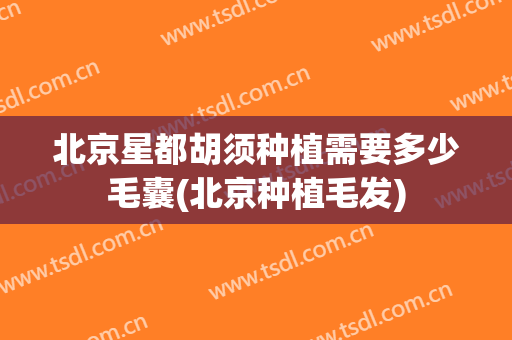 北京星都胡须种植需要多少毛囊(北京种植毛发)