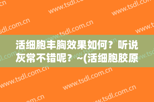 活细胞丰胸效果如何？听说灰常不错呢？~(活细胞胶原蛋白丰胸)