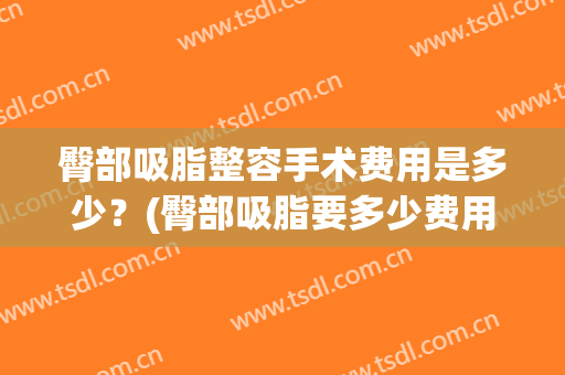 臀部吸脂整容手术费用是多少？(臀部吸脂要多少费用)