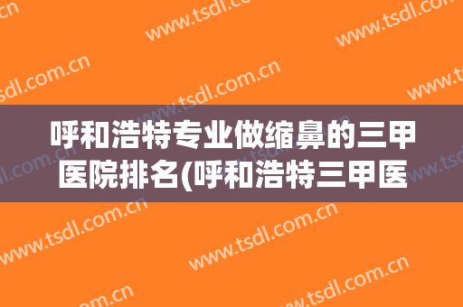 呼和浩特专业做缩鼻的三甲医院排名(呼和浩特三甲医院整形科)