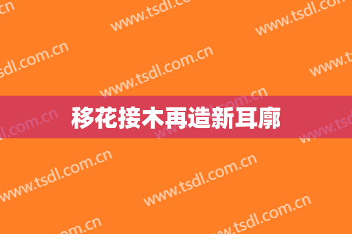 移花接木再造新耳廓