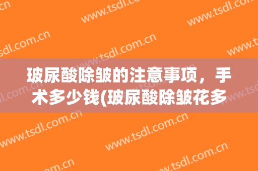 玻尿酸除皱的注意事项，手术多少钱(玻尿酸除皱花多少钱)