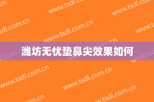 潍坊无忧垫鼻尖效果如何