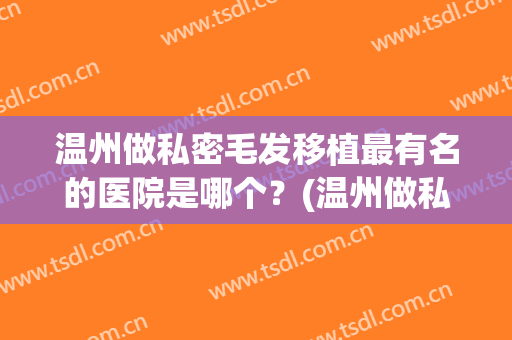 温州做私密毛发移植最有名的医院是哪个？(温州做私密毛发移植最有名的医院是哪个医生)