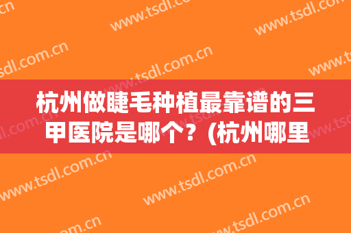 杭州做睫毛种植最靠谱的三甲医院是哪个？(杭州哪里种睫毛最好)