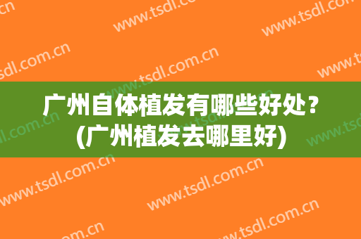 广州自体植发有哪些好处？(广州植发去哪里好)