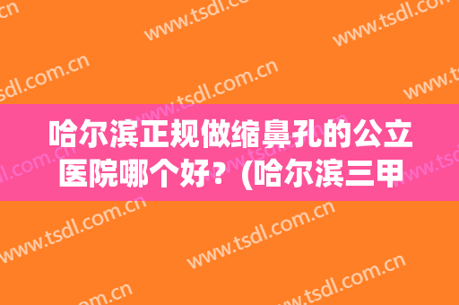 哈尔滨正规做缩鼻孔的公立医院哪个好?(哈尔滨三甲医院隆鼻) 哈尔滨正规做缩鼻孔的公立医院哪个好?(哈尔滨三甲医院隆鼻)