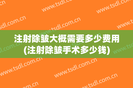 注射除皱大概需要多少费用(注射除皱手术多少钱)