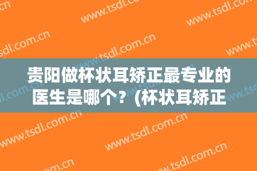 贵阳做杯状耳矫正最专业的医生是哪个？(杯状耳矫正费用)