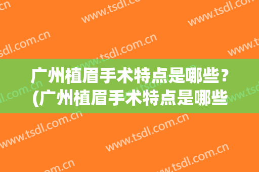 广州植眉手术特点是哪些？(广州植眉手术特点是哪些地方)