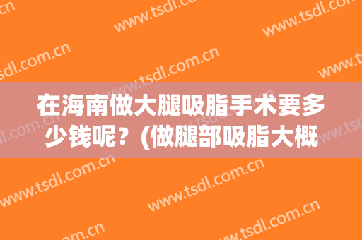 在海南做大腿吸脂手术要多少钱呢？(做腿部吸脂大概需要多少钱)