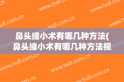 鼻头缩小术有哪几种方法(鼻头缩小术有哪几种方法视频)