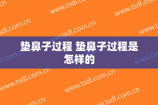 垫鼻子过程 垫鼻子过程是怎样的