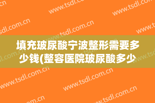 填充玻尿酸宁波整形需要多少钱(整容医院玻尿酸多少钱一针?)