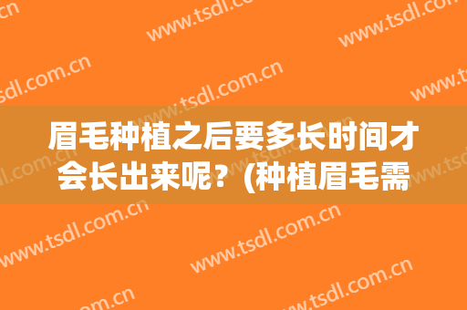 眉毛种植之后要多长时间才会长出来呢？(种植眉毛需要多长时间)