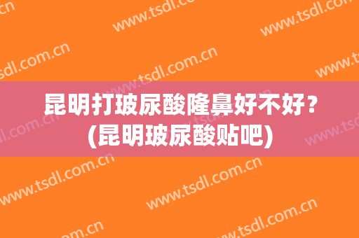 昆明打玻尿酸隆鼻好不好？(昆明玻尿酸贴吧)