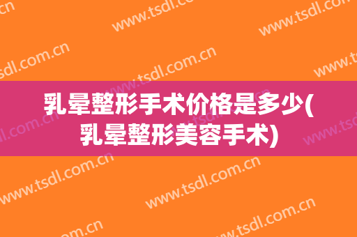 乳晕整形手术价格是多少(乳晕整形美容手术)