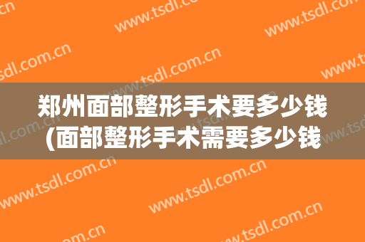 郑州面部整形手术要多少钱(面部整形手术需要多少钱)