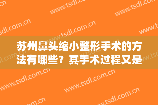 苏州鼻头缩小整形手术的方法有哪些？其手术过程又是什么样的？(专业鼻头缩小手术)