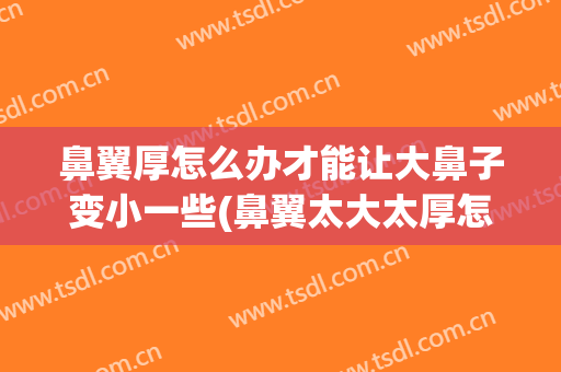 鼻翼厚怎么办才能让大鼻子变小一些(鼻翼太大太厚怎么办)