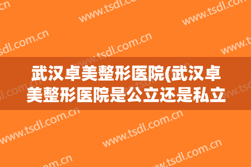 武汉卓美整形医院(武汉卓美整形医院是公立还是私立)