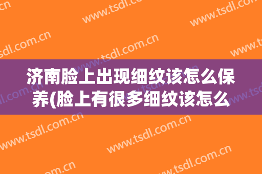 济南脸上出现细纹该怎么保养(脸上有很多细纹该怎么保养)