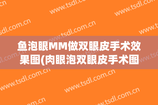 鱼泡眼MM做双眼皮手术效果图(肉眼泡双眼皮手术图片)