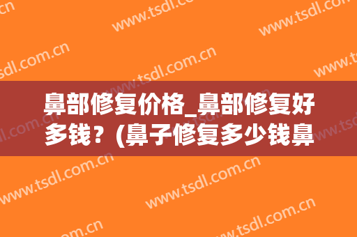 鼻部修复价格_鼻部修复好多钱？(鼻子修复多少钱鼻子修复要多少钱)