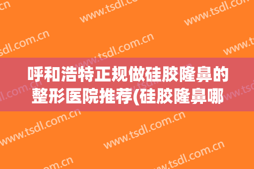 呼和浩特正规做硅胶隆鼻的整形医院推荐(硅胶隆鼻哪家医院好)