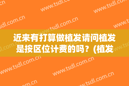 近来有打算做植发请问植发是按区位计费的吗？(植发按面积收费吗)