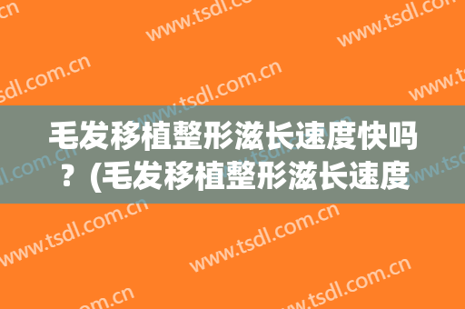 毛发移植整形滋长速度快吗？(毛发移植整形滋长速度快吗多少钱)