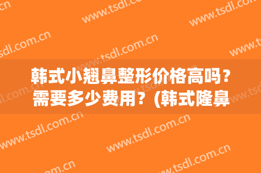 韩式小翘鼻整形价格高吗？需要多少费用？(韩式隆鼻要多少钱)