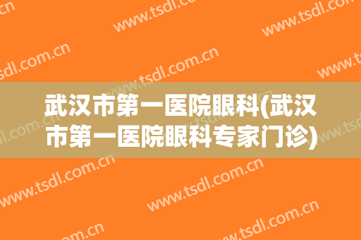 武汉市第一医院眼科(武汉市第一医院眼科专家门诊)