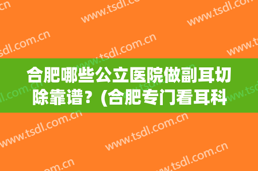 合肥哪些公立医院做副耳切除靠谱？(合肥专门看耳科的医院)