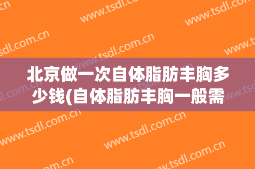 北京做一次自体脂肪丰胸多少钱(自体脂肪丰胸一般需要多少钱)