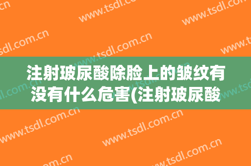 注射玻尿酸除脸上的皱纹有没有什么危害(注射玻尿酸可以除皱吗)