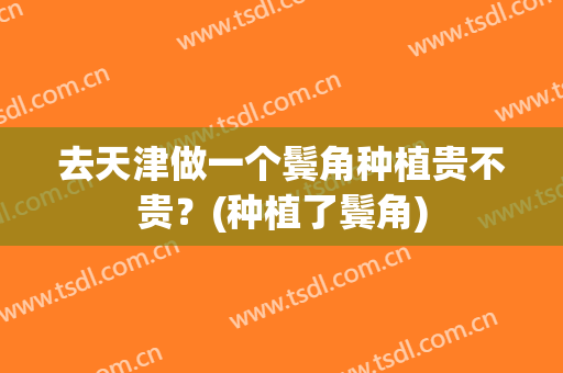 去天津做一个鬓角种植贵不贵？(种植了鬓角)