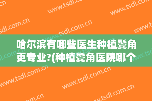 哈尔滨有哪些医生种植鬓角更专业?(种植鬓角医院哪个好)