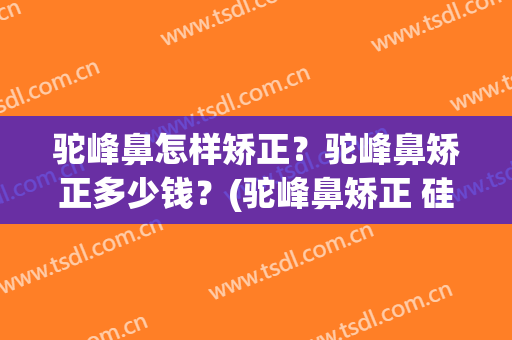 驼峰鼻怎样矫正？驼峰鼻矫正多少钱？(驼峰鼻矫正 硅胶隆鼻)