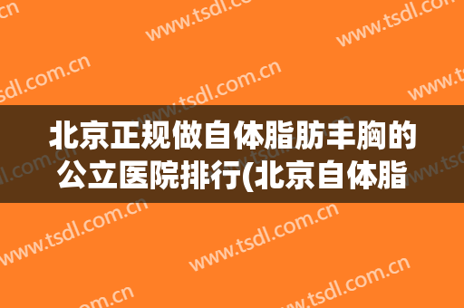 北京正规做自体脂肪丰胸的公立医院排行(北京自体脂肪丰胸排名)