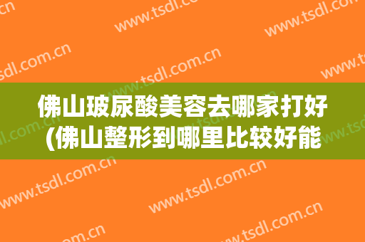 佛山玻尿酸美容去哪家打好(佛山整形到哪里比较好能询美来)