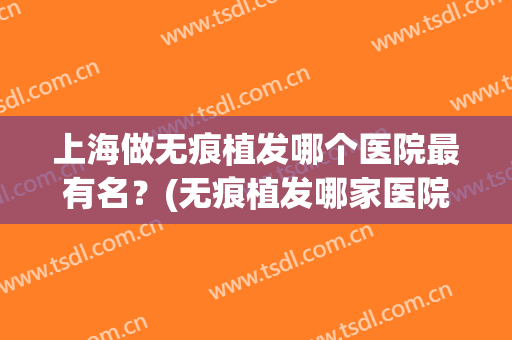 上海做无痕植发哪个医院最有名？(无痕植发哪家医院比较好)
