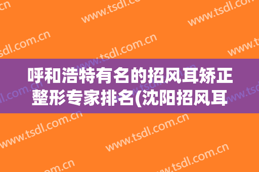 呼和浩特有名的招风耳矫正整形专家排名(沈阳招风耳矫正哪家好)