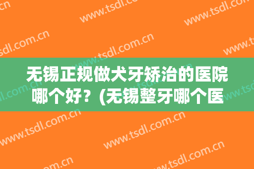 无锡正规做犬牙矫治的医院哪个好?(无锡整牙哪个医院好) 无锡正规做犬牙矫治的医院哪个好?(无锡整牙哪个医院好)